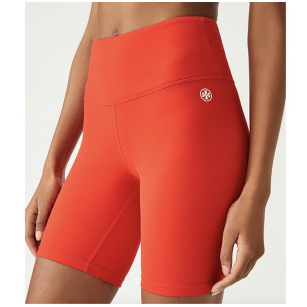 Tory Burch Women's Vibrant Orange Bike Shorts